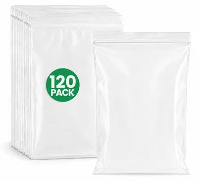 120 wiederverwendbare Gefrierbeutel, auslaufsicher, PP/PE, 20,8 cm