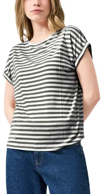 Produktbild von QS Damen T-Shirt 2175388 Grey/Black S