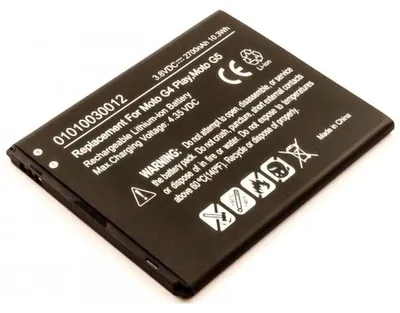 Produktbild von Akku für Motorola XT1762 Li-Ion 3,8 Volt 2700 mAh schwarz.