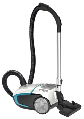 Staubsauger mit Beutel, 800 W, HEPA H13, weiß-blau