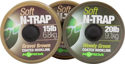 Produktbild von Korda N-Trap Soft 20m Vorfachschnur, Tragkraft:20lbs/9.1kg, Farbe:Gravel (Kies)