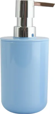Image de MSV Distributeur de savon liquide "Inagua", capacité 7 x 7 x 7 x 16 cm - bleu clair