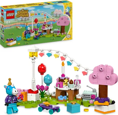 Produktbild von LEGO Animal Crossing Jimmys Geburtstagsparty, kreatives Spielzeug für Kinder, Tiere-Set mit Pferde-Figur aus dem Videospiel, Geschenk für Mädchen und Jungen ab 6 Jahren 77046