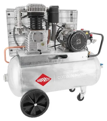 Imagen del producto de Compresor de aire de 90 litros, 11 bares, 5,5 CV, eléctrico, de doble cilindro