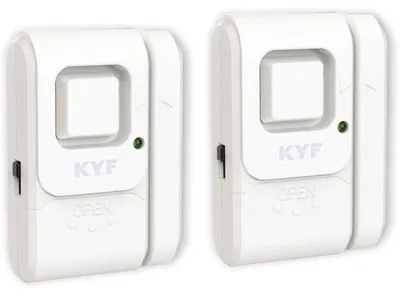 Image de Lot de 2 mini-alarmes – KYF – Alarme pour fenêtres et portes – Fonction sonnerie