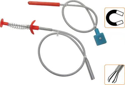 Produktbild von Tooltech Handklemmspirale / Krallengreifer 62cm und Magnetheber 47cm