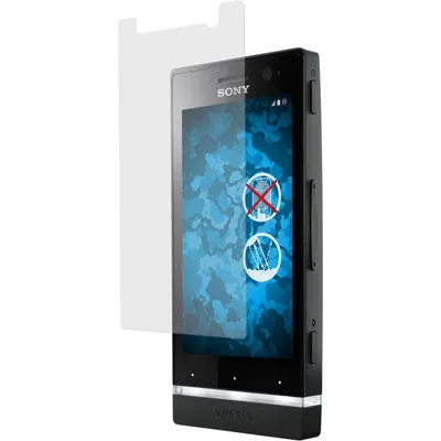 Produktbild von 2er-Pack PhoneNatic Displayschutzfolien matt  kompatibel mit Sony Xperia U