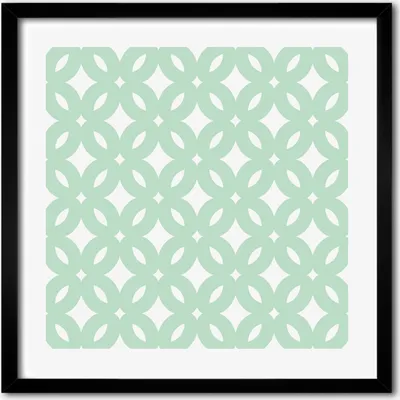 Produktbild von Bild - 50 cm x 50 cm - MDF - Rahmen, Wandkunst - Geometrischer Hintergrund