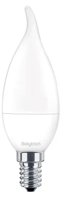 Obrázok produktu pre LED žiarovka Braytron E14 5 W, teplá biela 3000 K, 470 lm, sviečkový tvar, nahradí 40 W žiarovku, IP20