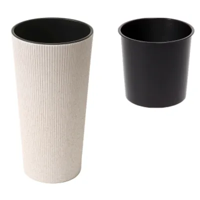 Obrázek produktu pro LAMELA spolka z organiczona odpowiedzi. Obal LILIA ECO wood jumper - bílá Ø 250 mm