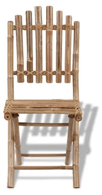 Imagen del producto de vidaXL, 2 sillas plegables, bambú