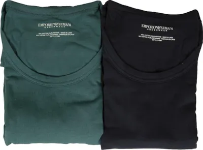 Immagine prodotto di T-shirt uomo EMPORIO ARMANI confezione 2 pezzi maglia mezza manica girocollo cotone elasticizzato articolo 111267 3R717, EUR L - CN 175/96A - BR G - MX G, Cotone 95%,Spandex 5%