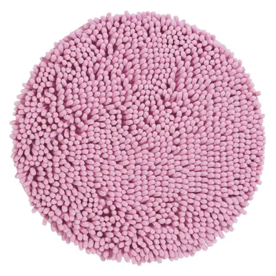 Produktbild von PANA® Chenille Badematten Serie aus Mikrofaser - versch. Varianten, Größe:rund 56 cm, Farben:Rosa