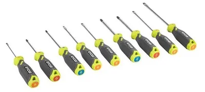 Produktbild von Ryobi RHSDS9PC Magnetisches Schraubendreher-Set, rutschfeste magnetische Spitzen, 9-teilig