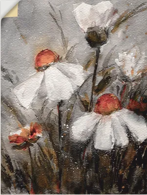 Produktbild von ARTland Wandbild, selbstklebend Margeriten I Größe: 45x60 cm