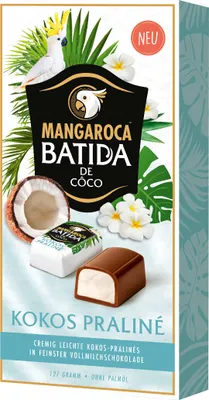 Produktbild von Rüdesheimer Mangaroca Batida de Coco Pralinen mit Trüffel Packung 127g