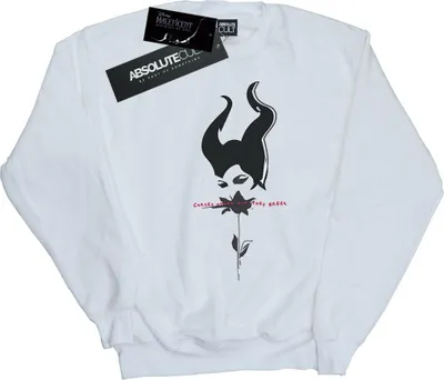 Produktbild von Disney - "Mistress Of Evil Curses Don't Break" Sweatshirt für Damen BI26489 (S) (Weiß)