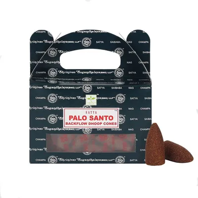 Produktbild von yogabox Rückfluss Räucherkegel - 15 Minuten Palo Santo