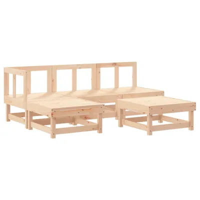 Produktbild von vidaXL 5-tlg. Garten-Lounge-Set Massivholz Kiefer