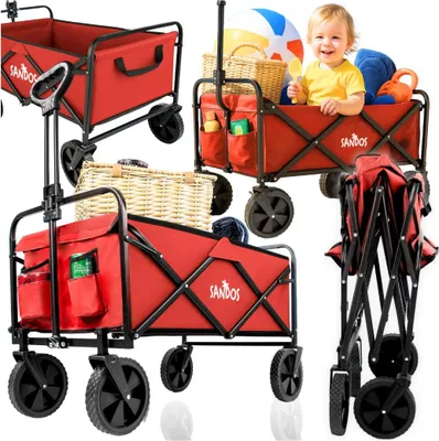 Obrázek produktu pro Sunshine roter Strandwagen faltbar Tourist Strand Camping 100kg