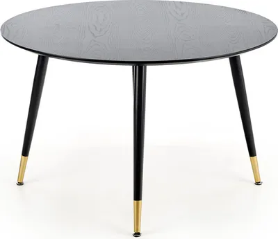 Image de Table de salle à manger Embos noir-or