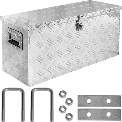Immagine prodotto di Cassa Box Cassapanca Alluminio degli Attrezzi Utensile Transportino D080 materiale di montaggio trucky