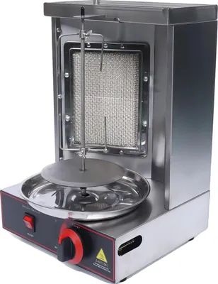 Image de Barbecue vertical à gaz, 2 brûleurs, grande capacité, 2KW 10KG