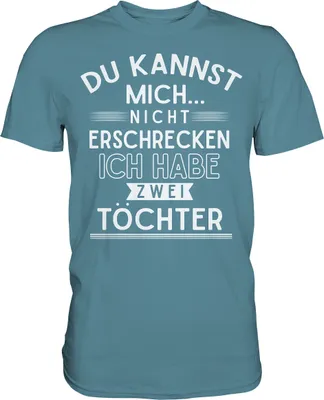 Produktbild von Vater von zwei Töchtern T-Shirt – Stone Blue / L