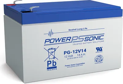 Produktbild von Powersonic PG-12V14 12V 14Ah F2 Blei-Vlies Akku AGM VRLA