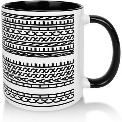 Produktbild von Tasse Ich Hasse Menschen Schwarz Lustiges Design Beidseitiger Druck Spülmaschinenfest Mikrowellengeeignet
