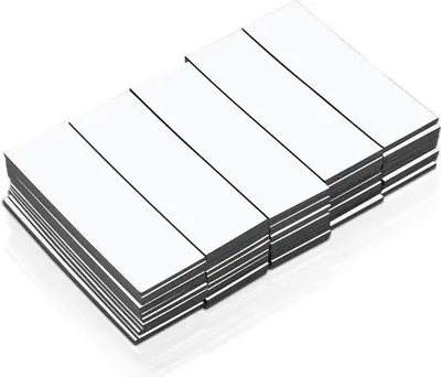 Zdjęcie produktu dla Etykiety magnetyczne, 80 sztuk, białe, 60 x 20 mm, do lodówki