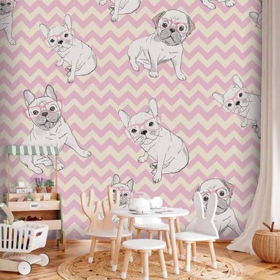 Produktbild von Selbstklebende Folie Fototapete - Sweet Puppies 392x280 cm Für Kinder g-B-0195-a-a