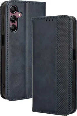 Produktbild von Samsung Galaxy A15 Hülle - Coverup Vintage Style Klapphülle - Blau