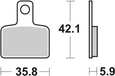 Image de Plaquettes de frein SBS 895RSI (jeu par disque) Offroad Racing Sinter