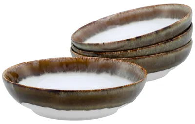 Zdjęcie produktu dla CreaTable, 21691, Cascade, brązowy, zestaw do poke bowl, 4 elementy, fajans