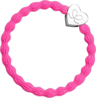 Produktbild von By Eloise London Silver Heart Neon Pink