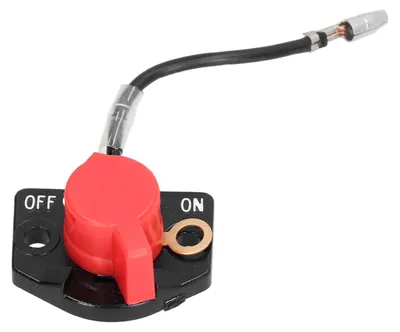 Immagine prodotto di Interruttore EY20 Flameout, accessorio di arresto motore per diesel, nero e rosso