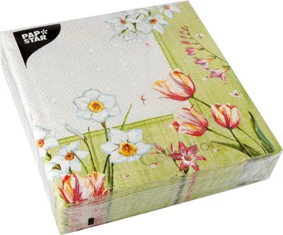 Produktbild von Papstar Servietten Florentina 40x40cm 3-lagig 50 Stück