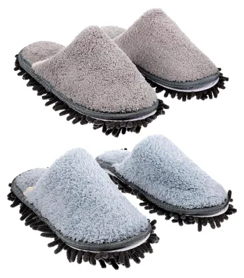 Produktbild von Praktische Mikrofaser-Pantoffeln zum Kehren – Waschbare Reinigungsmoppschuhe für den Innenbereich