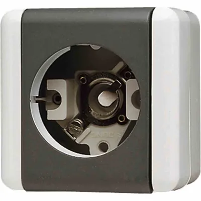 Zdjęcie produktu dla JUNG 837-14 W, Przewodowa, Termoplastyczny, Czarny, Biały, IP44