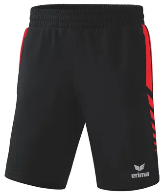 Produktbild von erima Six Wings Worker Shorts schwarz/rot 116