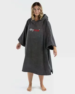 Produktbild von DRYROBE Handtuchmantel Baumwolle Grau L