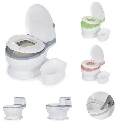 Image de Chipolino Lux Pot d'apprentissage avec effet évier blanc gris