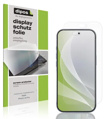 Obrázek produktu pro 4x ochranná fólie pro Apple iPhone 18 Pro, matná, pro ochranu displeje, značka dipos