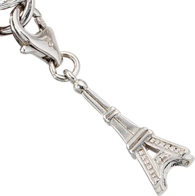 Produktbild von JOBO Einhänger Charm Eiffelturm 925 Sterling Silber rhodiniert