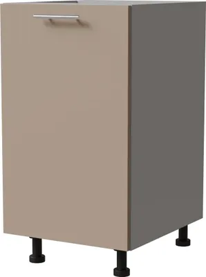 Produktbild von Küchenunterschrank BRERRA 45x82cm lackiert Farbe wählbar BR-D1D/45,RAL 1016 graubeige Matt,grau