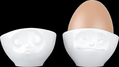 Obrázek produktu pro FIFTYEIGHT Eierbecher Set Nr.1 - Küssend & Verträumt weiß