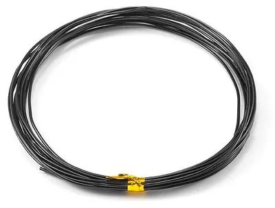 Aluminium-Knutseldraad 20 m, 0,8 mm, schwarz