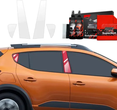 Image de Film de protection 4 en 1 Grizz Protector pour montant B - Dacia Sandero (2020-2024)