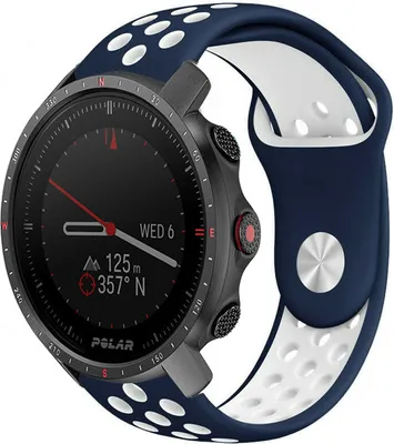 Produktbild von Strap-it Polar Grit X Pro Sportarmband (Blau/Weiß)